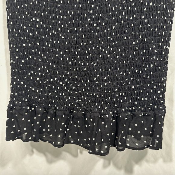 EUC Reformation [ Small ] Polka Dot Minnie‎ Mini Dress in Black White #Q393 - Picture 15 of 15